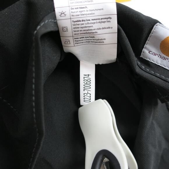 Carhartt Force Women’s Scrub Top Small Black Modern Fit V-Neck Stretch Rugged - Picture 11 of 13